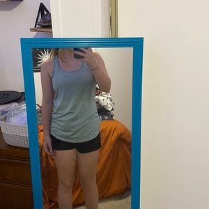 mint/greenish color work out tank top